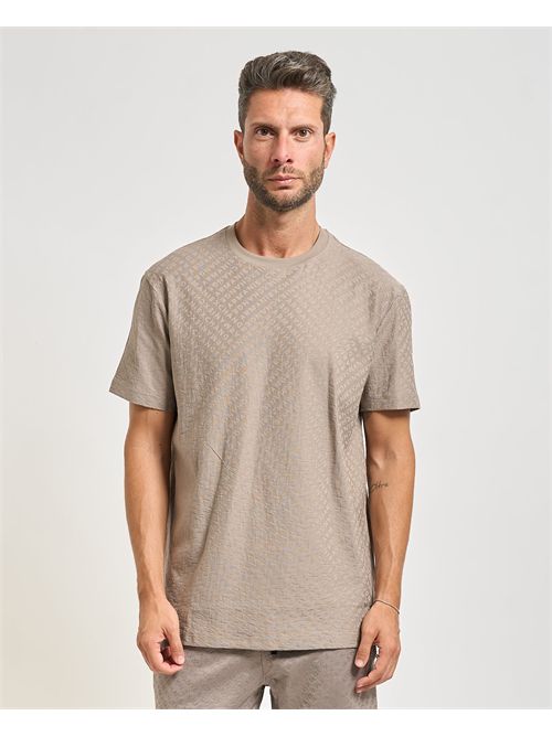 Men's Armani Exchange T-shirt with all-over logo ARMANI EXCHANGE | XM001431-AF10337F6097